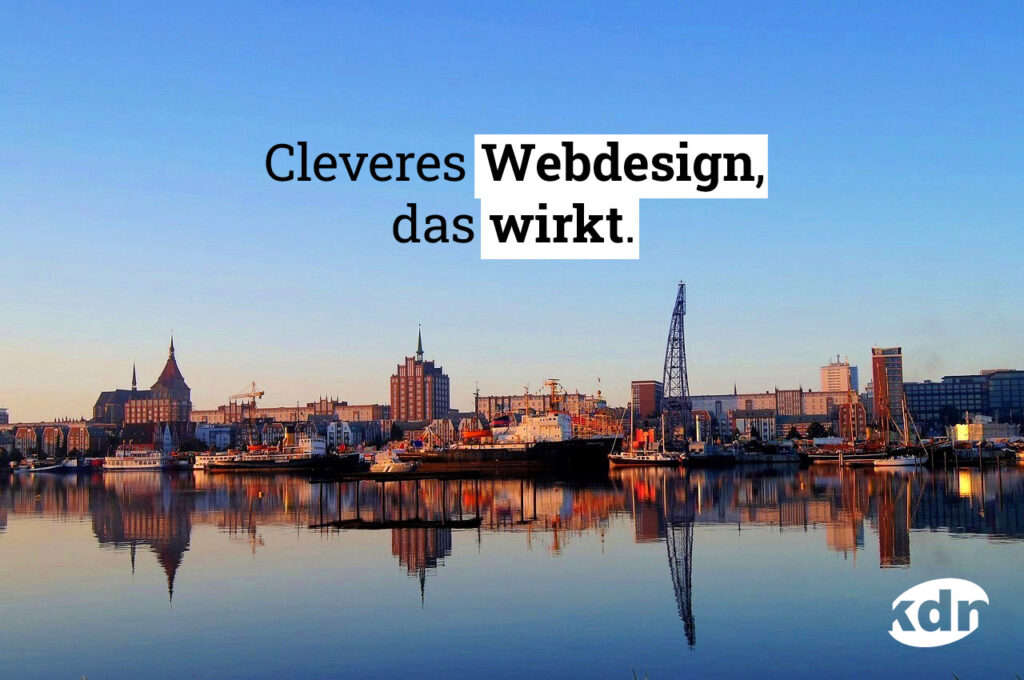 Knack die Nuss! Cleveres Webdesign aus Rostock (Wasser-Skyline)